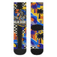 Gullah Geechee African American Crew Socks Black History Vibrant Abstract Coastal