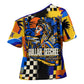 Gullah Geechee African American Cross Shoulder Shirt Black History Vibrant Abstract Coastal