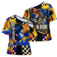 Gullah Geechee African American Cross Shoulder Shirt Black History Vibrant Abstract Coastal