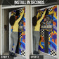 Gullah Geechee African American Door Cover Black History Vibrant Abstract Coastal