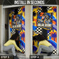 Gullah Geechee African American Door Cover Black History Vibrant Abstract Coastal
