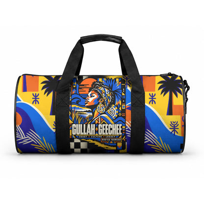 Gullah Geechee African American Duffle Bag Black History Vibrant Abstract Coastal