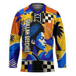 Gullah Geechee African American Hockey Jersey Black History Vibrant Abstract Coastal