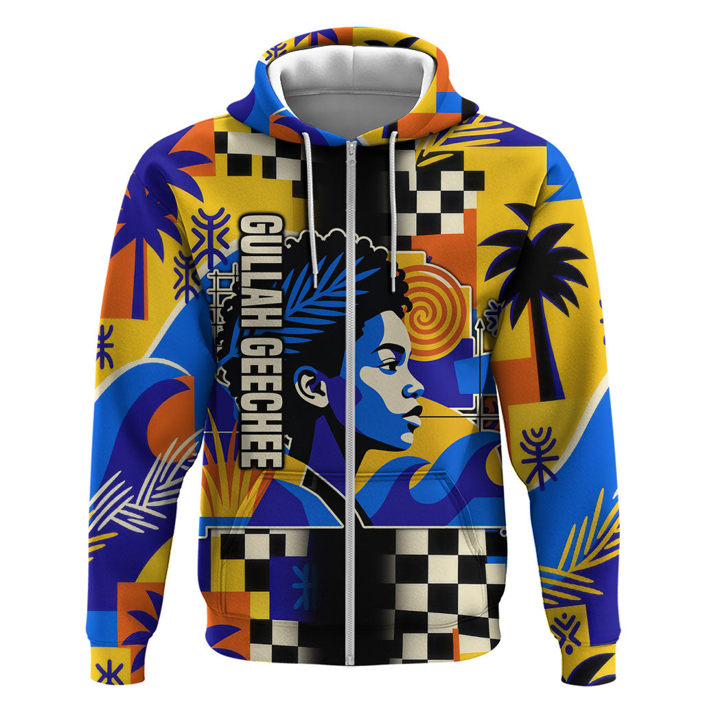 Gullah Geechee African American Hoodie Black History Vibrant Abstract Coastal