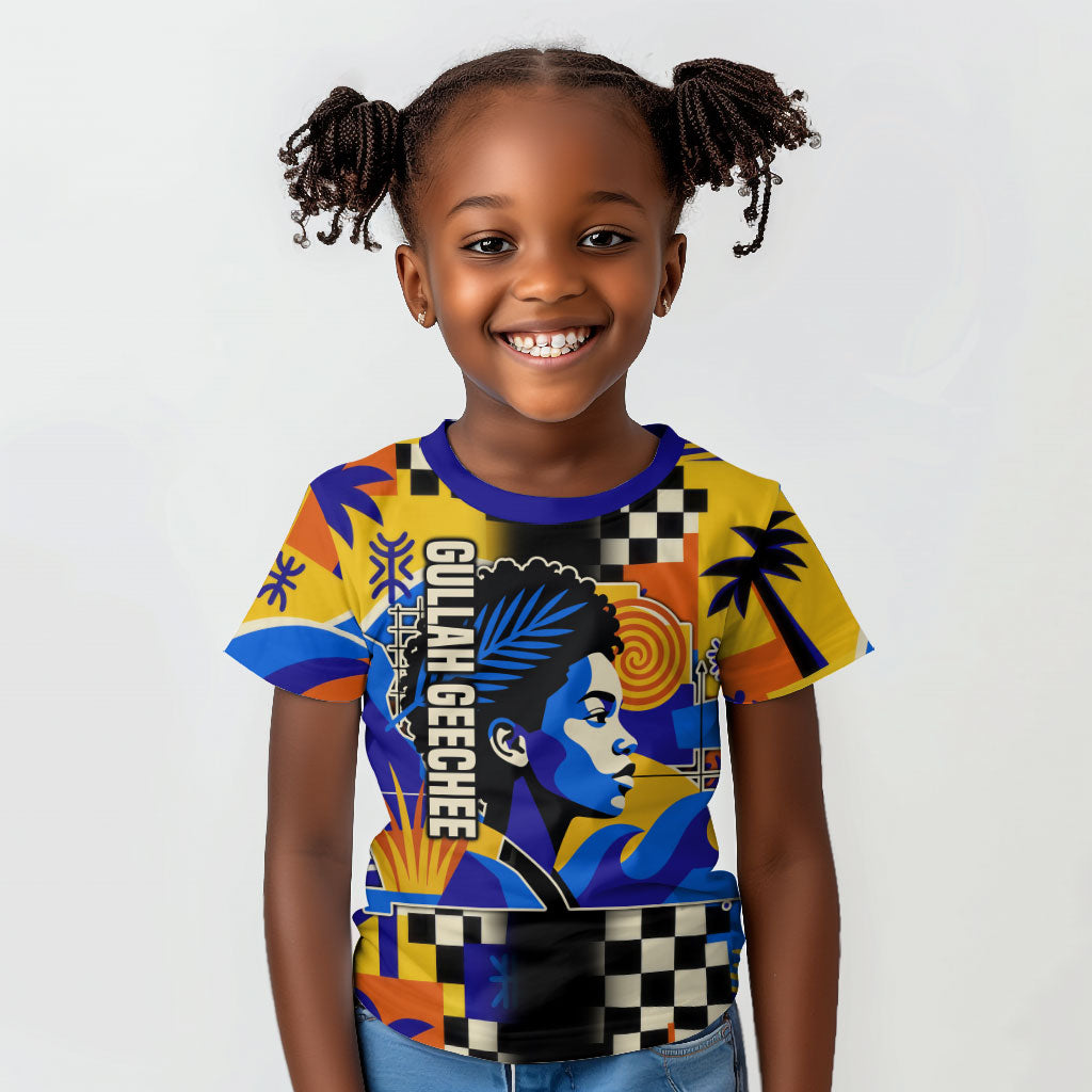 Gullah Geechee African American Kid T shirt Black History Vibrant Abstract Coastal