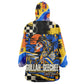 Gullah Geechee African American Kid Wearable Blanket Hoodie Black History Vibrant Abstract Coastal