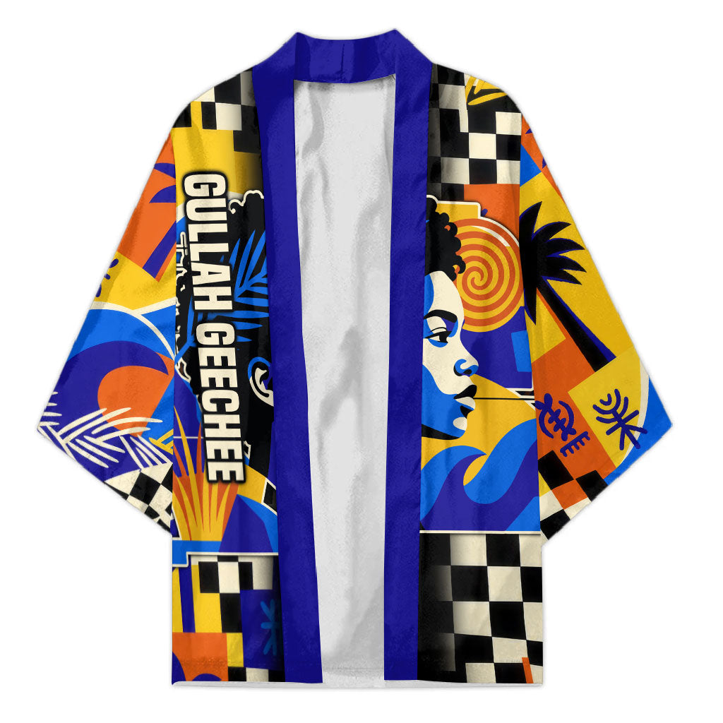 Gullah Geechee African American Kimono Black History Vibrant Abstract Coastal