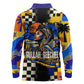 Gullah Geechee African American Long Sleeve Polo Shirt Black History Vibrant Abstract Coastal