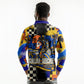 Gullah Geechee African American Long Sleeve Polo Shirt Black History Vibrant Abstract Coastal