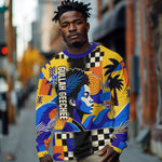 Gullah Geechee African American Long Sleeve Shirt Black History Vibrant Abstract Coastal