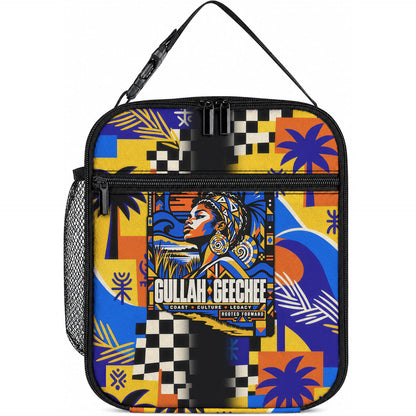 Gullah Geechee African American Lunch Bag Black History Vibrant Abstract Coastal