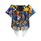 Gullah Geechee African American Off Shoulder Wrap Waist Top Black History Vibrant Abstract Coastal