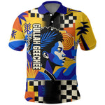 Gullah Geechee African American Polo Shirt Black History Vibrant Abstract Coastal