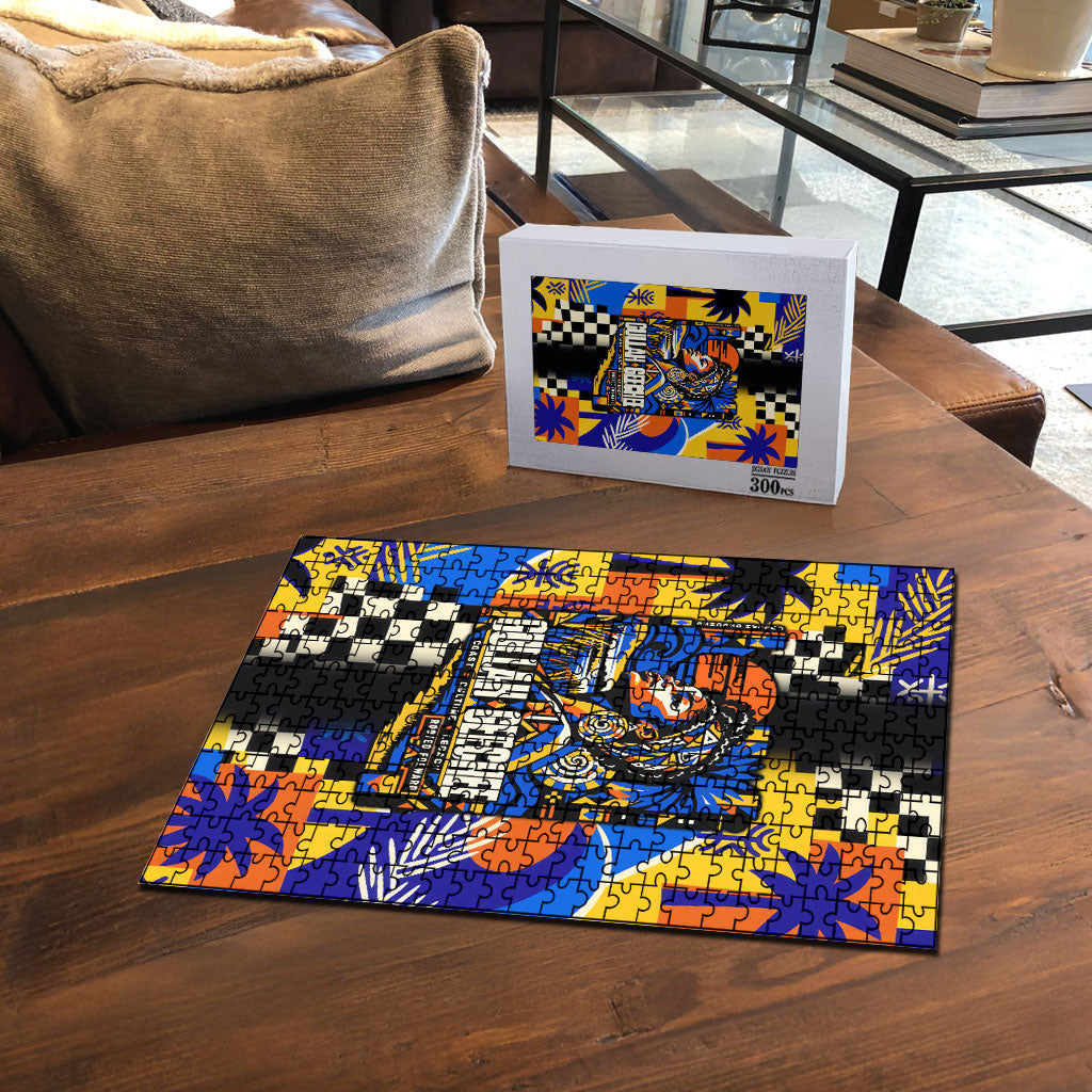 Gullah Geechee African American Puzzle Black History Vibrant Abstract Coastal