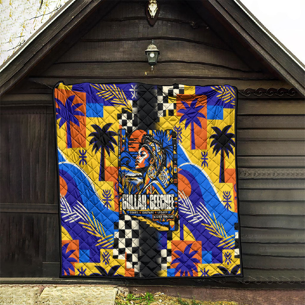 Gullah Geechee African American Quilt Black History Vibrant Abstract Coastal