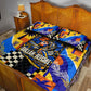 Gullah Geechee African American Quilt Bed Set Black History Vibrant Abstract Coastal