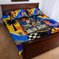 Gullah Geechee African American Quilt Bed Set Black History Vibrant Abstract Coastal