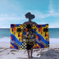 Gullah Geechee African American Sarong Black History Vibrant Abstract Coastal