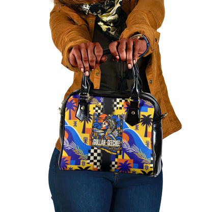 Gullah Geechee African American Shoulder Handbag Black History Vibrant Abstract Coastal