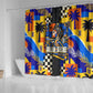 Gullah Geechee African American Shower Curtain Black History Vibrant Abstract Coastal
