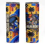 Gullah Geechee African American Skinny Tumbler Black History Vibrant Abstract Coastal