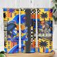 Gullah Geechee African American Skinny Tumbler Black History Vibrant Abstract Coastal