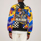 Gullah Geechee African American Sleeve Zip Bomber Jacket Black History Vibrant Abstract Coastal