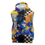 Gullah Geechee African American Sleeveless Hoodie Black History Vibrant Abstract Coastal