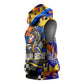 Gullah Geechee African American Sleeveless Hoodie Black History Vibrant Abstract Coastal