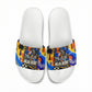 Gullah Geechee African American Slide Sandals Black History Vibrant Abstract Coastal