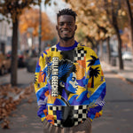 Gullah Geechee African American Sweatshirt Black History Vibrant Abstract Coastal