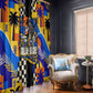 Gullah Geechee African American Window Curtain Black History Vibrant Abstract Coastal
