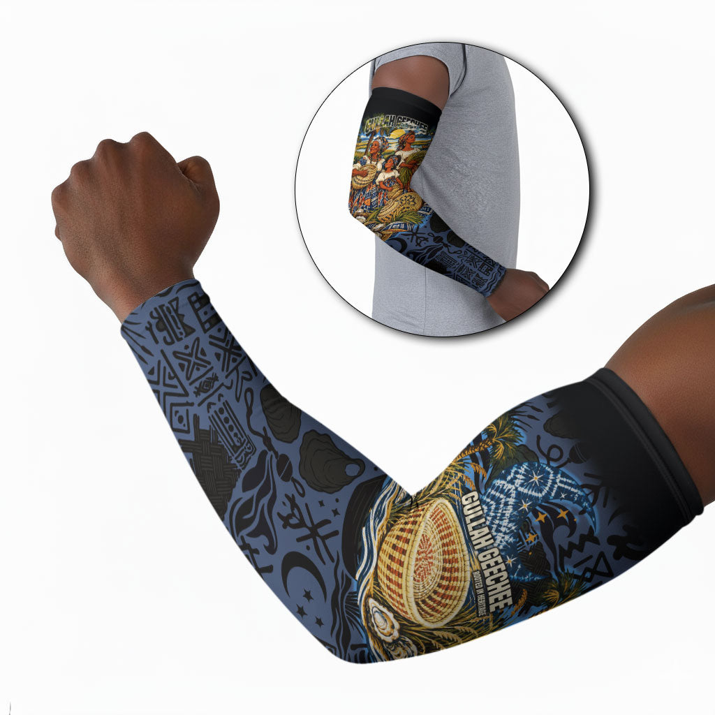 African American Gullah Geechee Arm Sleeves African Diaspora Sweetgrass Basket Coastal
