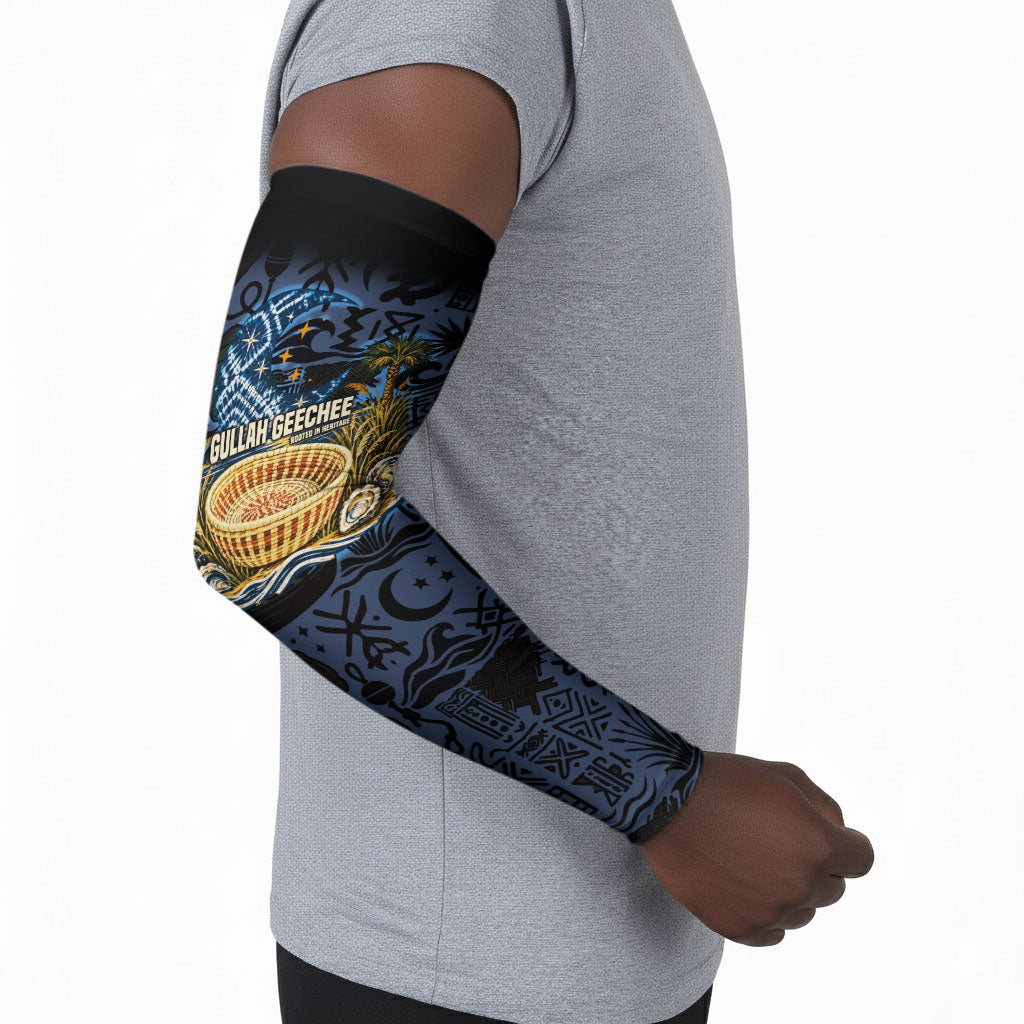 African American Gullah Geechee Arm Sleeves African Diaspora Sweetgrass Basket Coastal