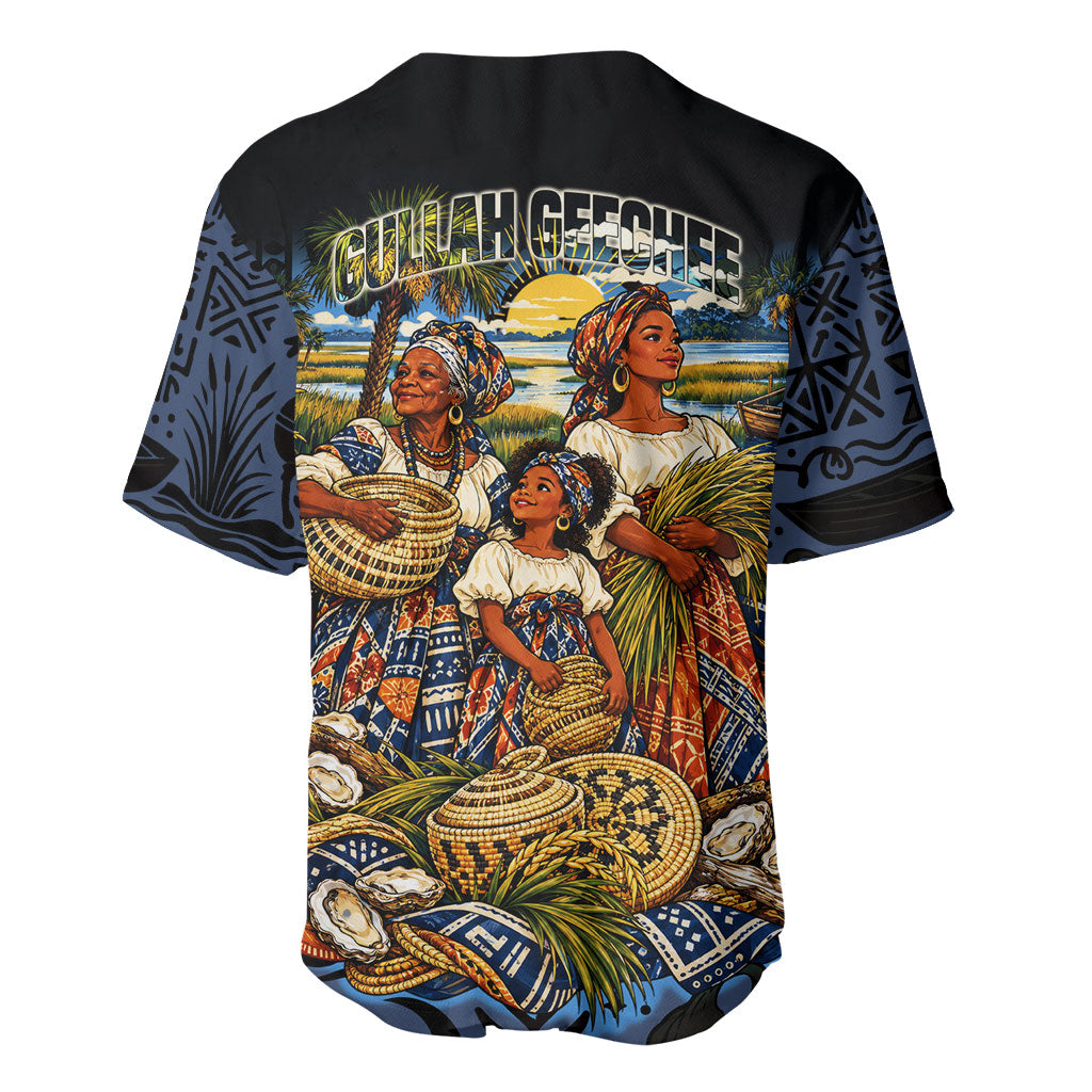 African American Gullah Geechee Baseball Jersey African Diaspora Sweetgrass Basket Coastal