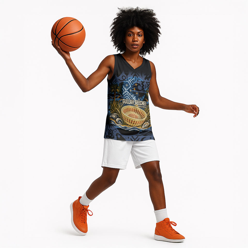 African American Gullah Geechee Basketball Jersey African Diaspora Sweetgrass Basket Coastal