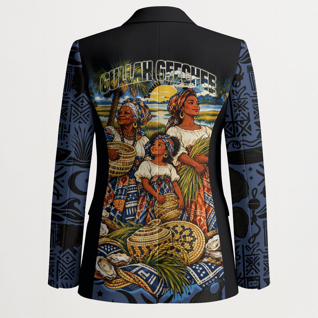African American Gullah Geechee Blazer African Diaspora Sweetgrass Basket Coastal