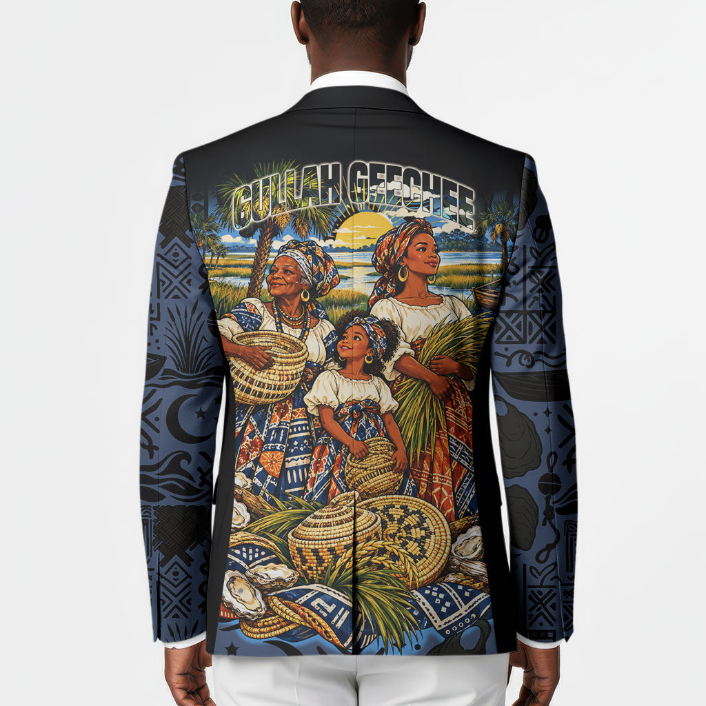 African American Gullah Geechee Blazer African Diaspora Sweetgrass Basket Coastal