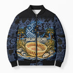 African American Gullah Geechee Bomber Puffer Jacket African Diaspora Sweetgrass Basket Coastal