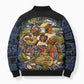 African American Gullah Geechee Bomber Puffer Jacket African Diaspora Sweetgrass Basket Coastal