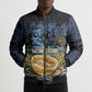 African American Gullah Geechee Bomber Puffer Jacket African Diaspora Sweetgrass Basket Coastal