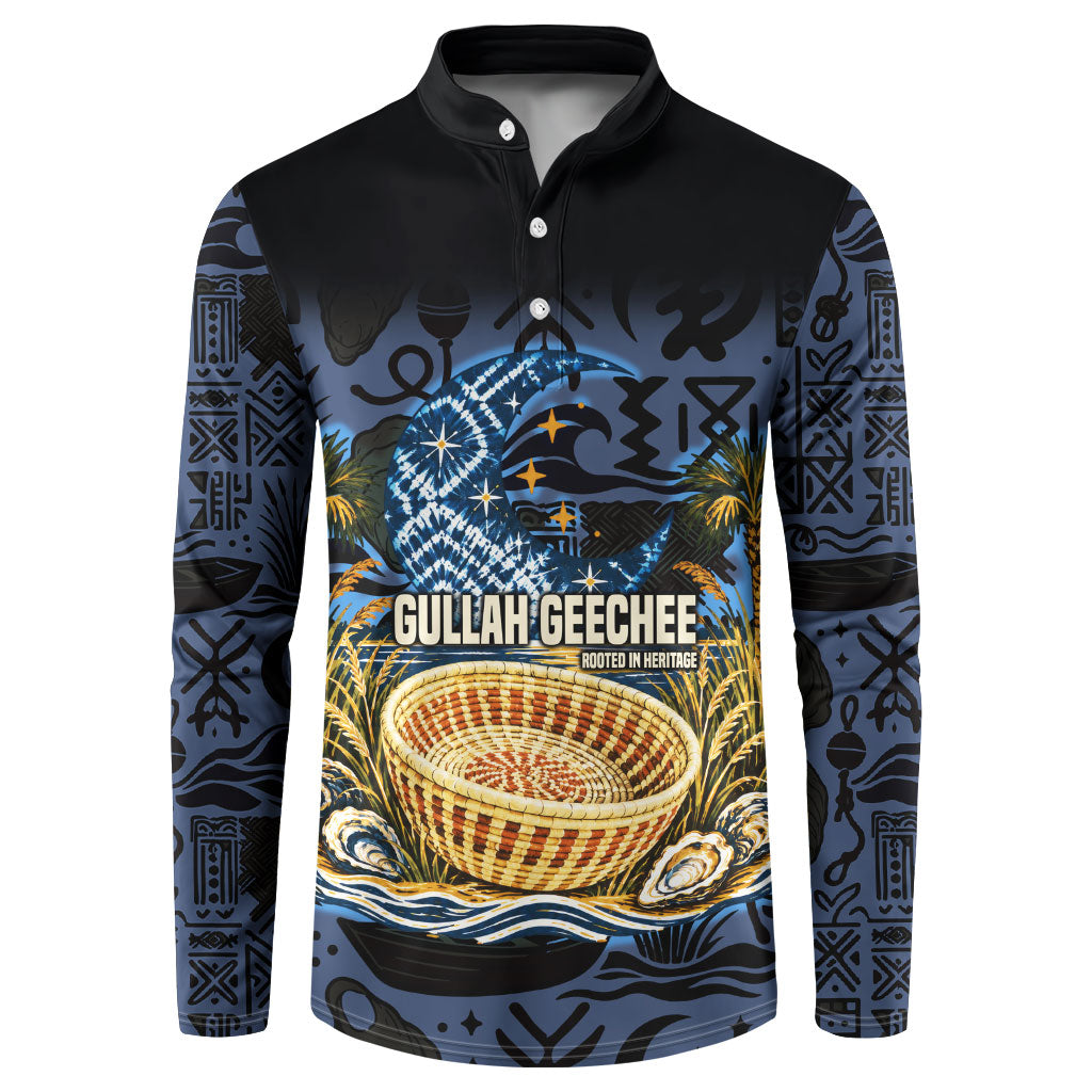 African American Gullah Geechee Button Sweatshirt African Diaspora Sweetgrass Basket Coastal