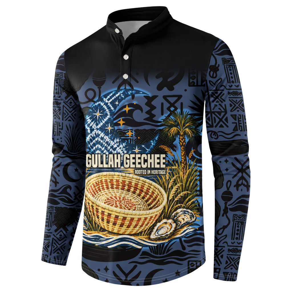 African American Gullah Geechee Button Sweatshirt African Diaspora Sweetgrass Basket Coastal