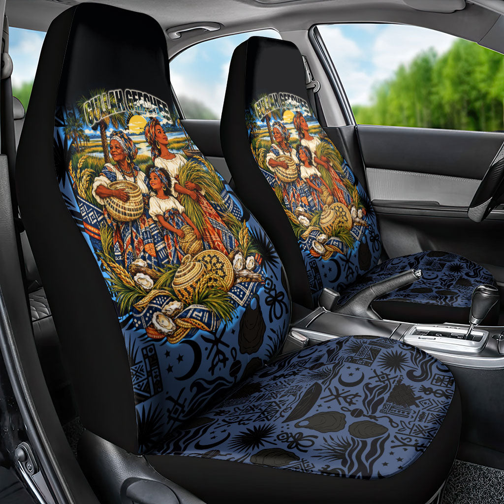African American Gullah Geechee Car Seat Cover African Diaspora Sweetgrass Basket Coastal