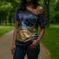 African American Gullah Geechee Cross Shoulder Shirt African Diaspora Sweetgrass Basket Coastal
