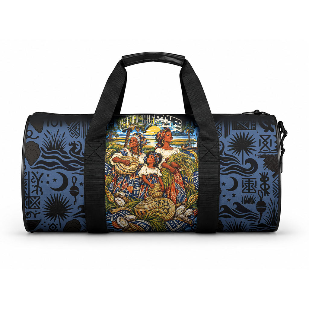 African American Gullah Geechee Duffle Bag African Diaspora Sweetgrass Basket Coastal