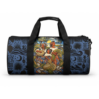 African American Gullah Geechee Duffle Bag African Diaspora Sweetgrass Basket Coastal