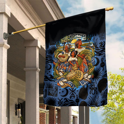 African American Gullah Geechee Garden Flag African Diaspora Sweetgrass Basket Coastal
