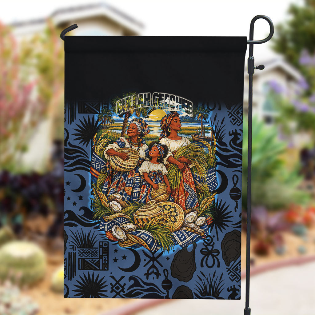 African American Gullah Geechee Garden Flag African Diaspora Sweetgrass Basket Coastal