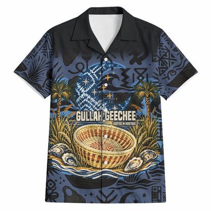 African American Gullah Geechee Hawaiian Shirt African Diaspora Sweetgrass Basket Coastal